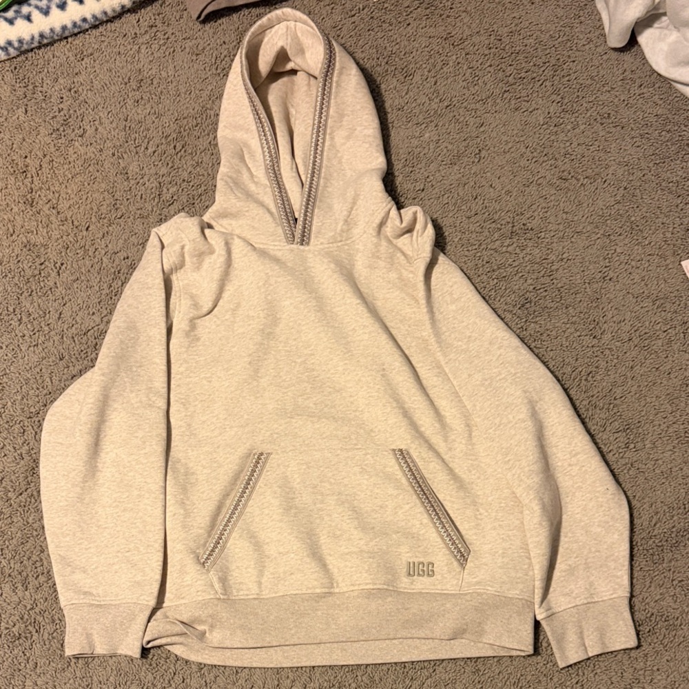 UGG Light Beige Tasman Pullover Hoodie